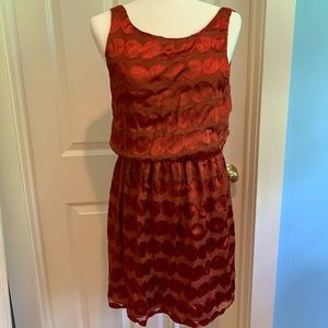 Alice + Olivia Burnt Orange Dress Medium
